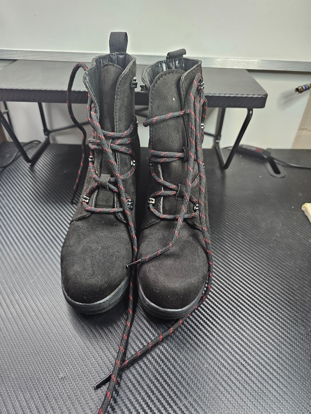 WOMEN'S SERRA WEDGE BOOTS 703699 BLACK SZ 7